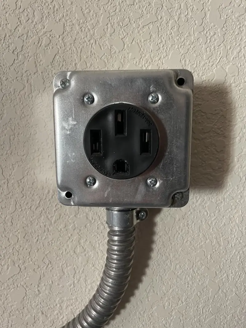 NEMA 14-50 outlet installed for Smart Home Electrical in Citronelle